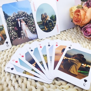 Wedding Guestbook Alternative Wedding Poker Cards, Couple Photo Poker Cards Unique Wedding Gifts, Custom Photo Poker Cards Wedding Gifts