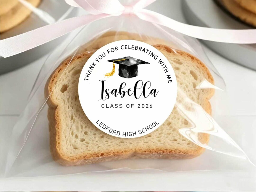 Custom Graduation Party Favor Labels Graduation Gifts, Personalized ...
