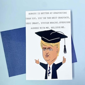 Carte de voeux drôle de cadeau de remise de diplôme universitaire, carte de voeux drôle de remise de diplôme d'atout, carte de voeux humoristique de remise de diplôme cadeau de remise de diplôme pour lui
