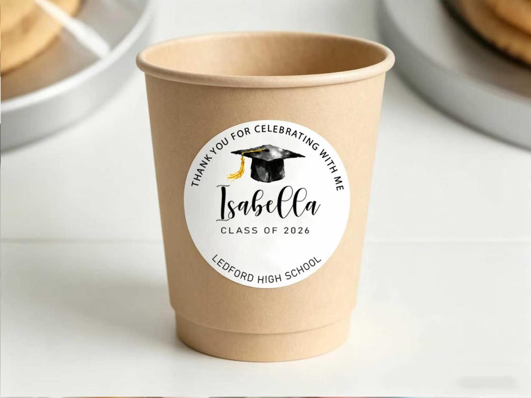 Custom Graduation Party Favor Labels Graduation Gifts, Personalized ...