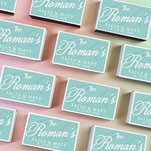 50Pcs Custom Wedding Matchbox Guest Gift Party Decor, Perfect Wedding Favor, Personalized Double-sided Printed Matchbox Bridal Shower Favors