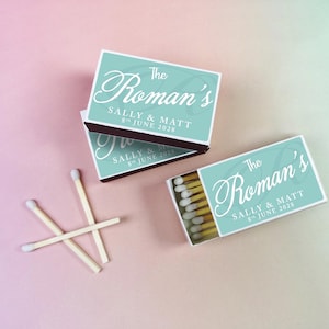 50Pcs Custom Wedding Matchbox Guest Gift Party Decor, Perfect Wedding Favor, Personalized Double-sided Printed Matchbox Bridal Shower Favors