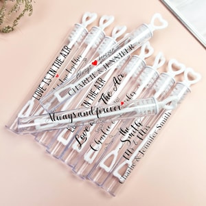 Custom Wedding Bubbles with Custom Labels, Personalized Bulk Wedding Bubbles Party Favors, Outdoor Bridal Shower Bubbles Gift for Guests