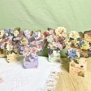 Carte florale 3D faite main, fleurs de lys calla 3D, pêche des montagnes, lavande, fleurs pop-up tulipes, cadeaux d'anniversaire fleurs jolies cartes pop-up 3D