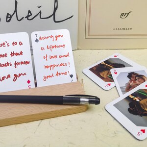 Libro degli ospiti per matrimonio, carte da poker alternative per matrimonio, carte da poker con foto di coppia, regali di nozze unici, carte da poker con foto personalizzate, regali di nozze