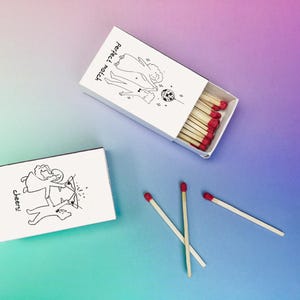 Custom Wedding Matchbox Guest Gift Party Decoration, Perfect Wedding Favors, Personalized Double-sided Printed Matchbox Bridal Shower Favors