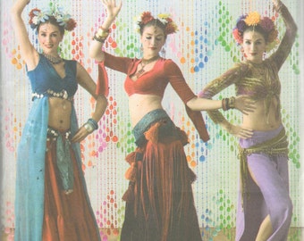 Simplicity 3832 Belly Dancing Costume Pattern Dance Studio Harem