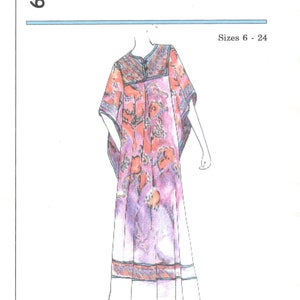 May include: A sewing pattern for a butterfly dress. The pattern is for sizes 6-24. The dress is shown in a pink and orange floral print. The pattern is from Dos de Tejas Patterns, Unique Designs for the Creative Seamstress.