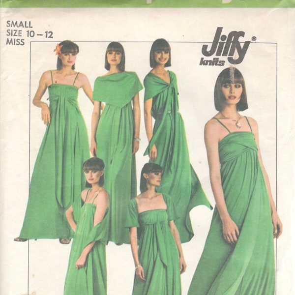 Simplicity 8086 1970s  Misses Multi Wrap Dress  Pattern Wear 15 Ways Womens Vintage Sewing Pattern Size Small 10 12  Bust 32 34 UNCUT