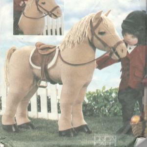 Vogue 7603  22&quot; Long Horse Pattern Saddle Bridle Blanket Designer Linda Carr P908 P616 Vintage Toy Sewing Pattern