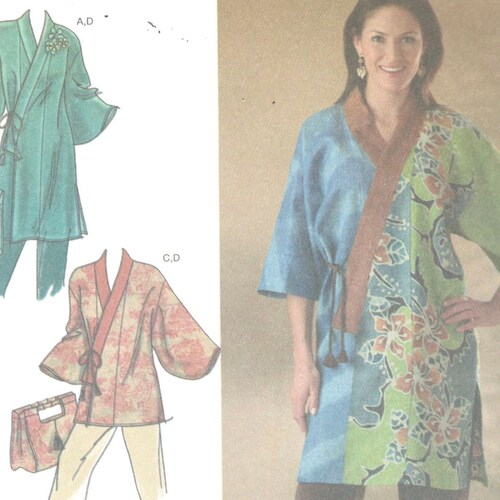 Loose-fit Wrap Happi Coat & Hanten Victoria Jones Sewing Pattern XS-2X His/Hers 