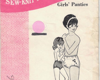 Buy Sew Knit N Stretch 221 1960s Girls Underwear Pattern Panties Briefs  Bloomers Childs Vintage Sewing Pattern Size 8 10 Online in India 
