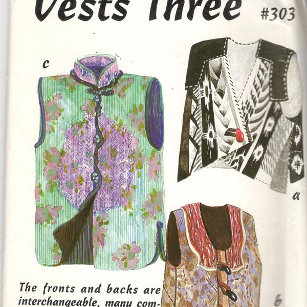 Asymmetrical Vest Pattern - Etsy