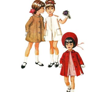 Little Girls Pants and Unlined Jacket Simplicity 7991 Vintage Sewing Pattern Size 3-4 Breast 22-23 UNCUT