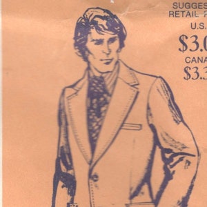 May include: A line drawing of a person wearing a suit jacket with a patterned tie. The drawing is on a light orange background with text that reads "SUGGESTED RETAIL U.S. $3.00 CANADA $3.00".