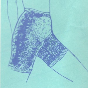 Stretch & Sew 2025 Modello per guaina da donna anni &#39;70, lunghezza coscia, vita a cuore, modello per cucito di lingerie vintage da donna, taglia S M L Xl NON TAGLIATO