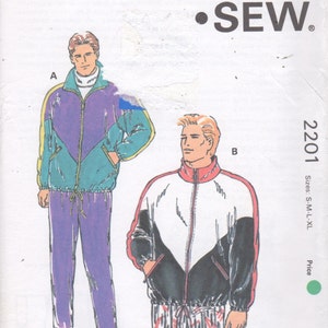 Kwik Sew 2201 Mens WINDSUIT Pattern Color Block Windbreaker - Etsy