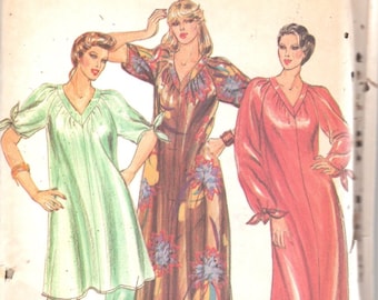 Butterick 3557 1970s Misses Pullover V Neck CAFTAN Tunic Pants Pattern Knot Sleeve Womens Vintage Sewing Pattern Size Small Bust 31 32 UNCUT