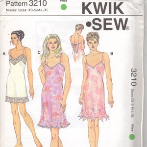 Kwik Sew 1066 Lingerie: Bra Slip and Bra Camisole with Lace Trim, Uncu –  Patterns Central