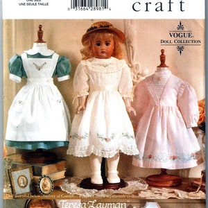 Vogue 9984 663 Teresa Layman Old Fashioned Doll Clothes Pattern for 18 Inch Dolls Sewing Pattern Uncut image 1