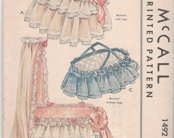 vintage bassinet skirt