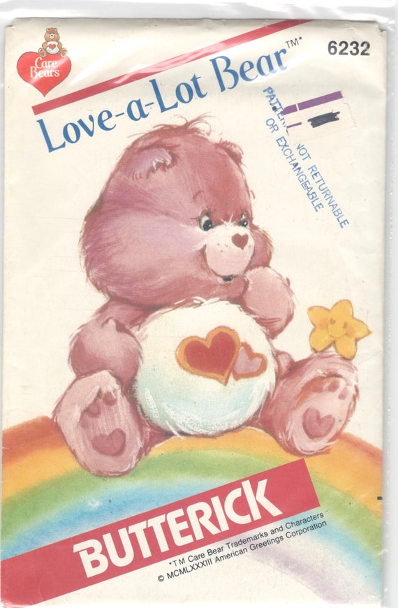 butterick teddy bear pattern