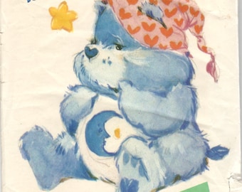 Butterick 6226 Care Bear Pattern Bedtime Bear Vintage 1980s 299 Stuffed Toy Sewing Pattern 17 Inches UNCUT