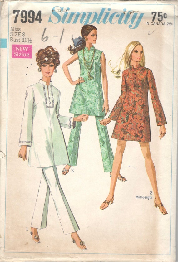 RETRO 70s Tunic Top and Pants Pattern McCALLS 2902 Three Fab Style Ver – A  Vintage shop