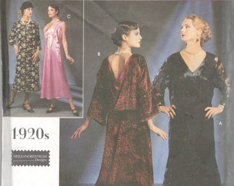 Simplicity 8739 1920s Dress Pattern Great Gatsby Downton Abbey Flapper Womens Costume Size 4 6 8 Bust 29 30 31 UNCUT