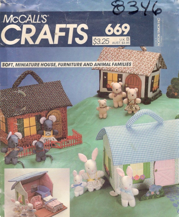 dollhouse with animal family