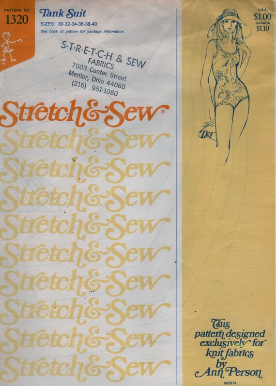 Stretch Suit Pattern Craft Supplies & Tools Optional Bra Cups Modest Pattern for Summer ...