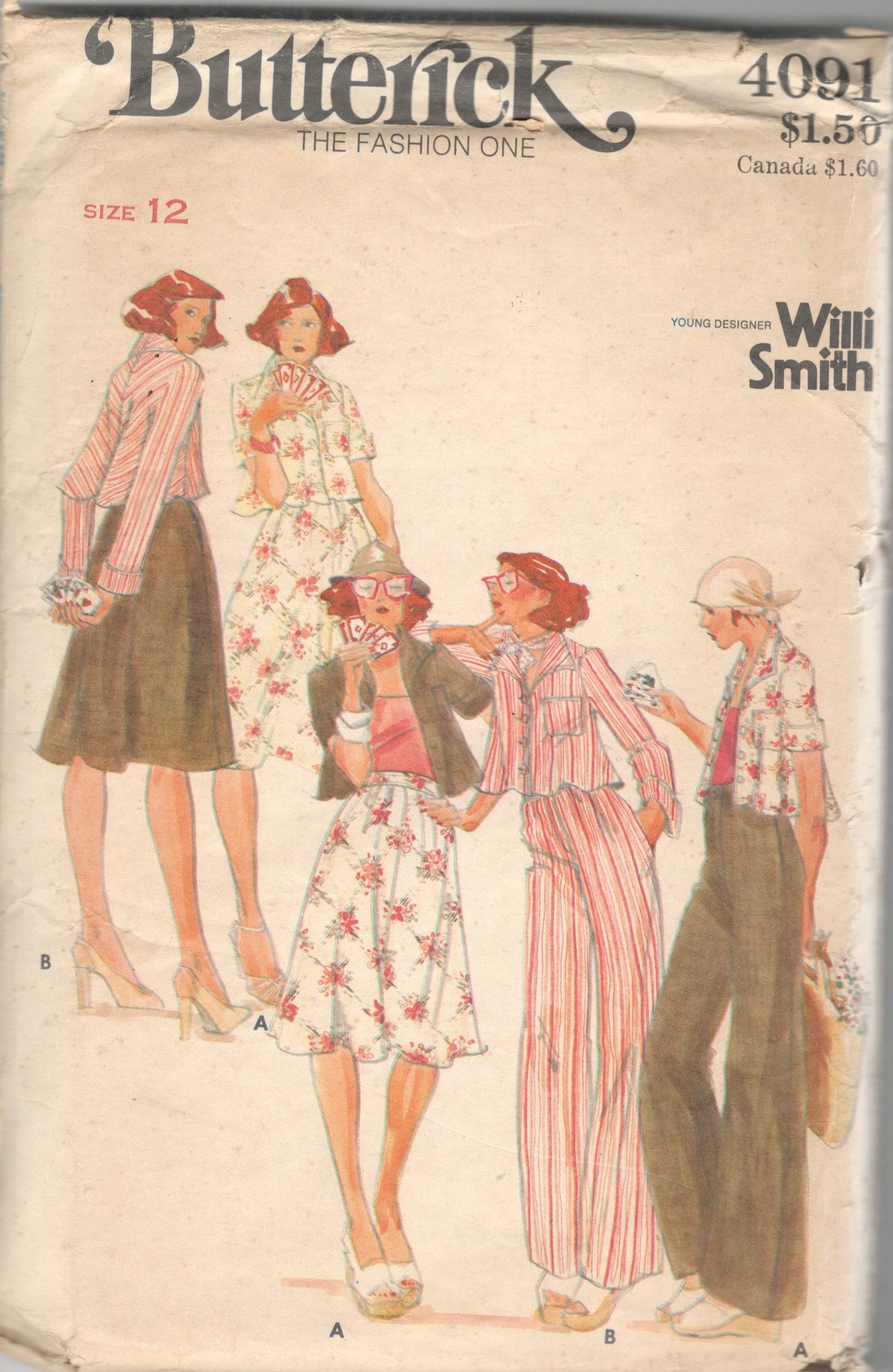 Butterick 4091 or 4092 Young Designer WILLI SMITH Jacket Skirt and 