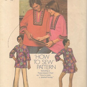 Simplicity 5828 1970s MENS DASHIKI Pattern Ethnic African - Etsy