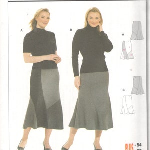 Burda 8269 Womens Close Fitting and Flared Patchwork Skirt Pattern Plus Size Sewing Pattern 18 20 22 24 26 28 30 32 Uncut