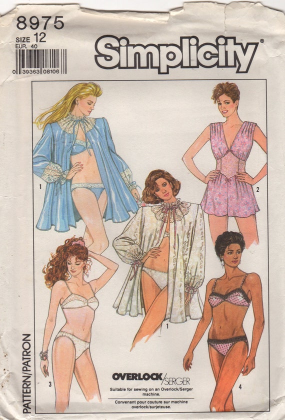 Kwik Sew 1017 1980s Lingerie Pattern Bra Bra Cups Tricot or Lace and Sheer  Womens Designer Sewing Pattern Size 32 AA 34 D UNCUT -  Sweden