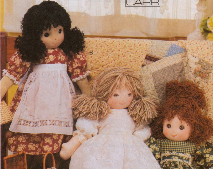 Vogue 7418 753 Heirloom Rag Doll and Doll Clothes Pattern Designer