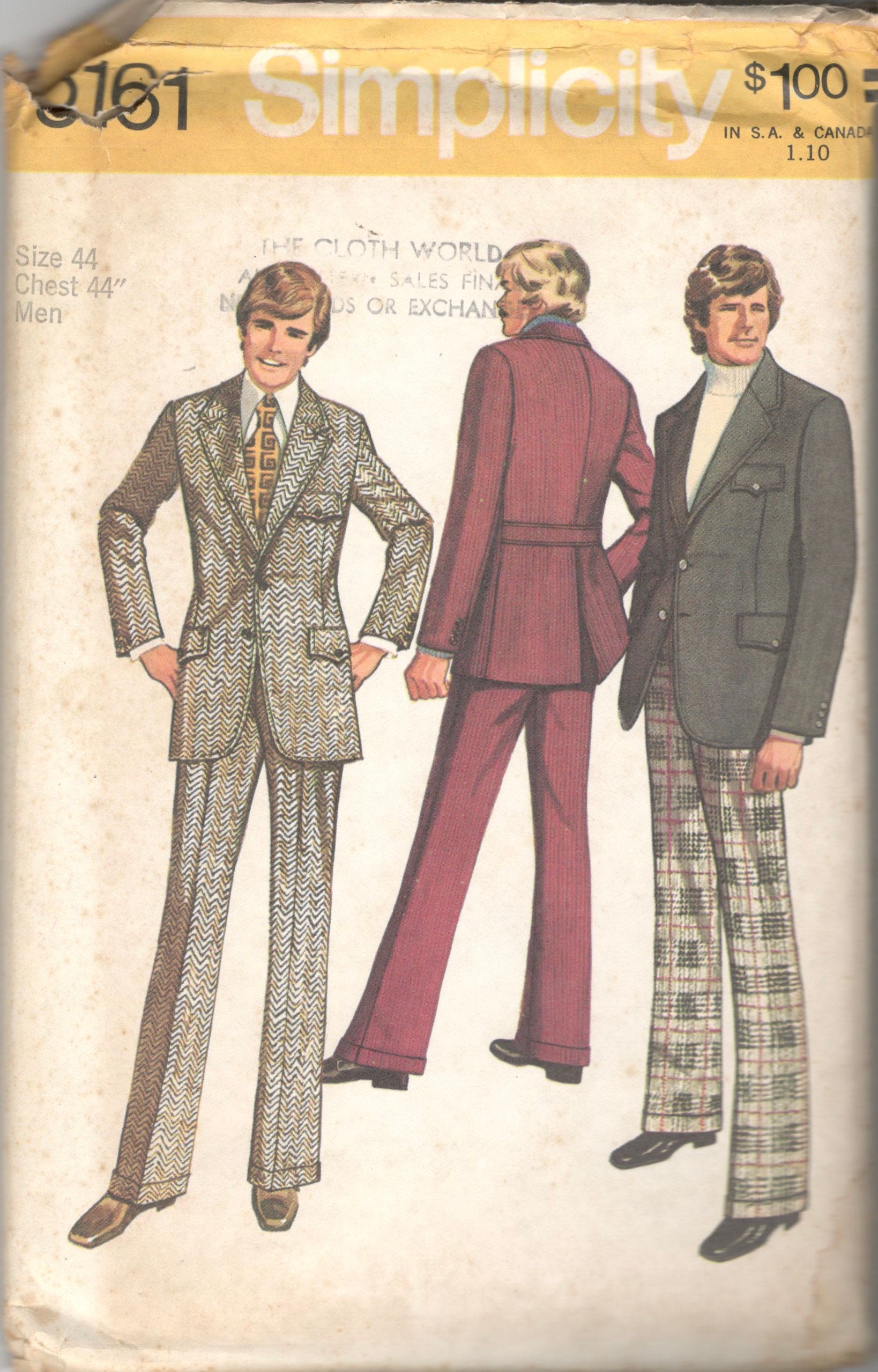 Cecil Gee Pure Wool Mens Suit 1970s Chelsea Fashion Advertising Postcard:  Manuscript / Paper Collectible | Postcard Finder