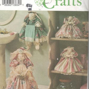 Simplicity 8320 Bathroom Bunnies Pattern Designer Faith VanZaten Plunger Toilet Paper Air Freshener Towel Cover Vintage Sewing Pattern UNCUT