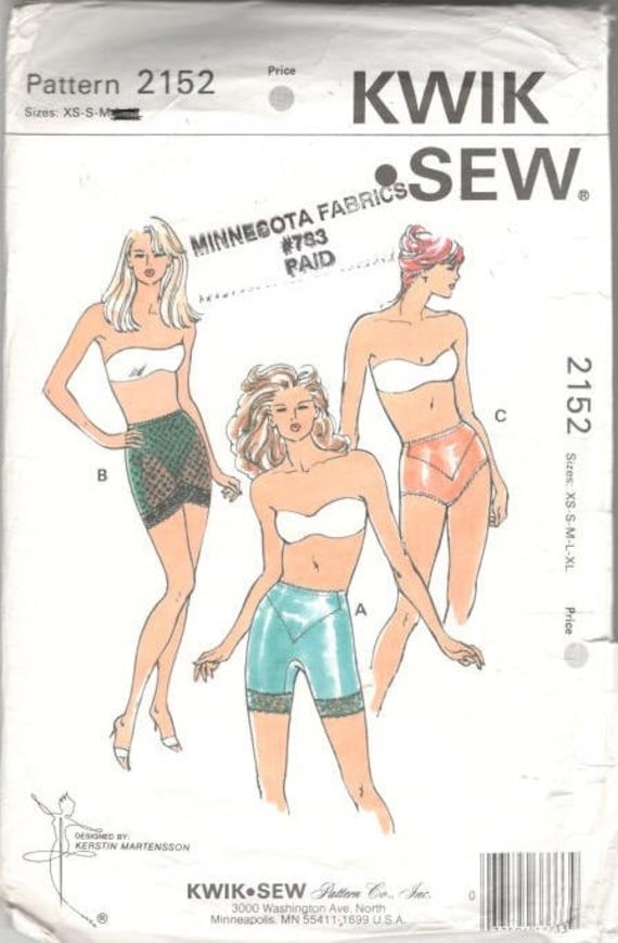 Kwik Sew 2152 Misses Body Shapers Pattern Girdle in 3 Styles
