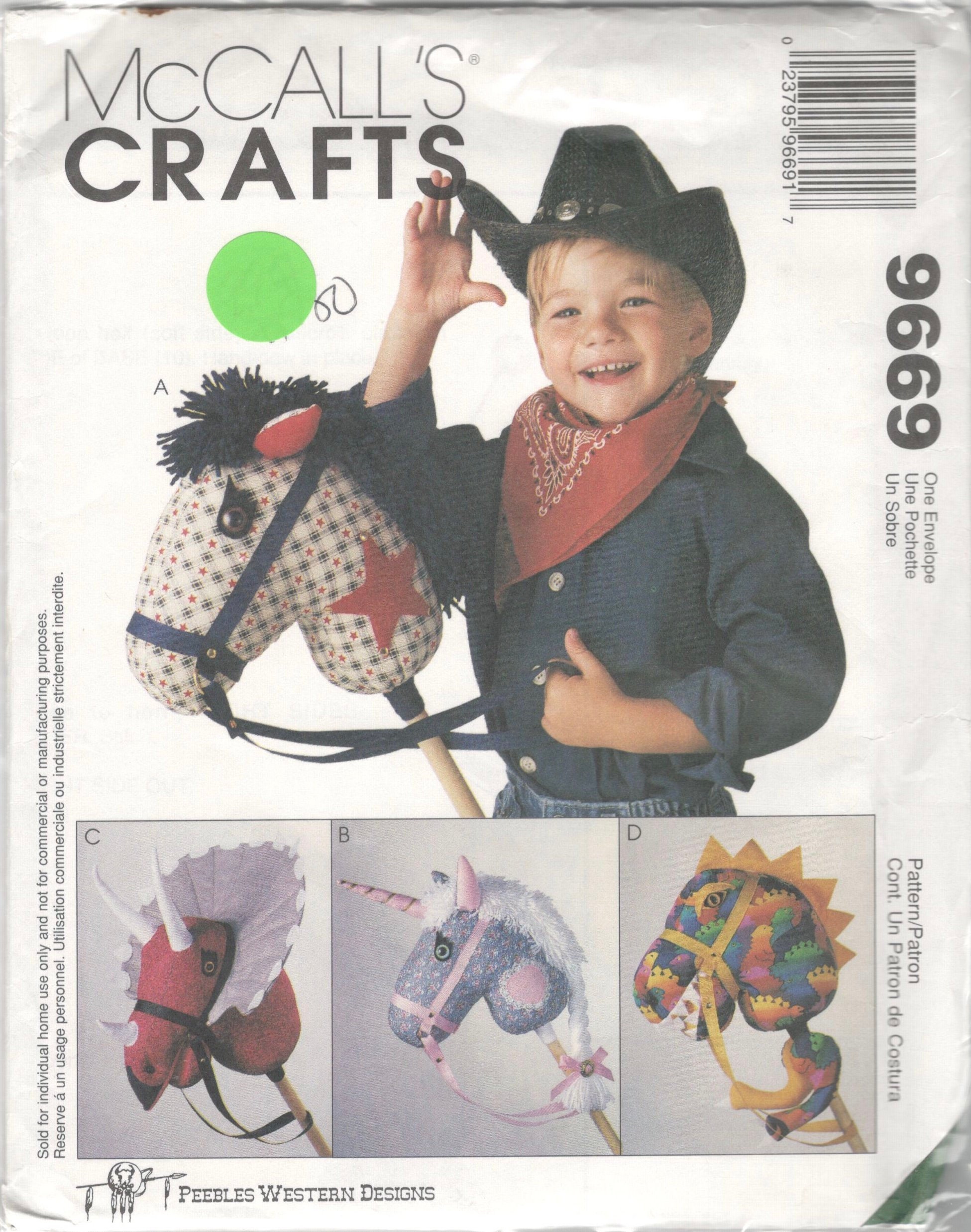 dinosaur stick horse