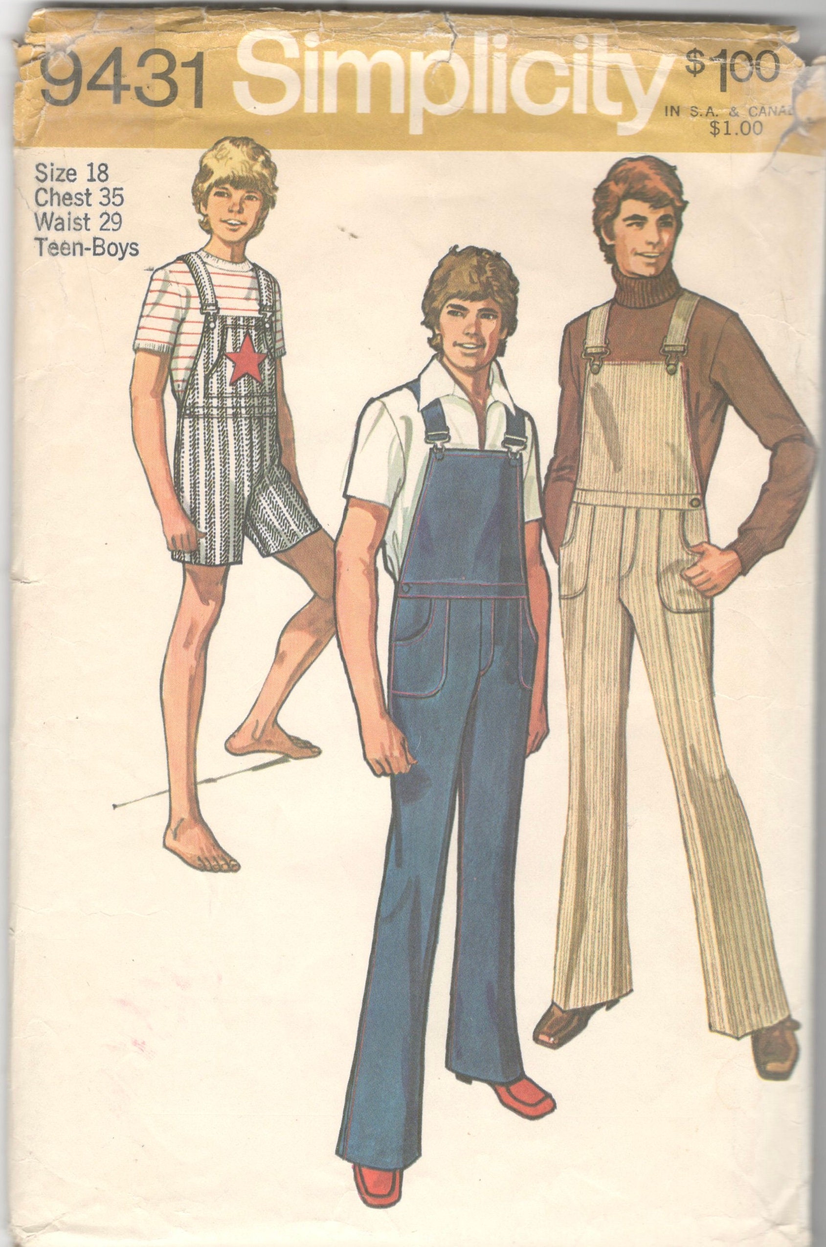 Vintage 70s JCPenney Plaid Brown Flannel Western Men's M