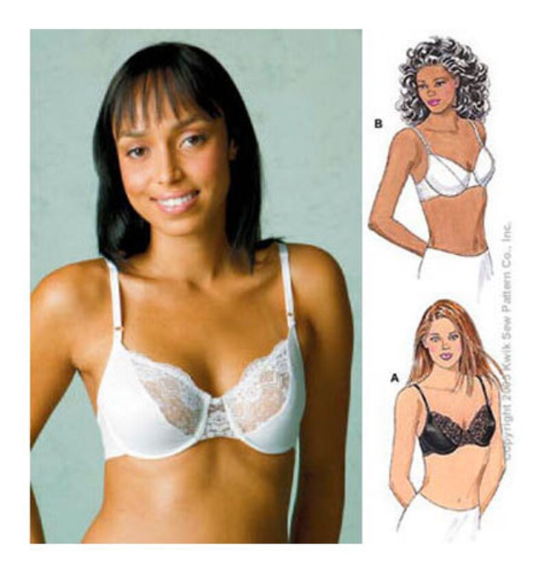 Kwik Sew 3300 Misses UNDERWIRE BRA Pattern LINGERiE Womens Sewing Pattern B...