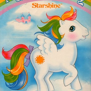 Butterick 3212 1980s My Little Pony Pattern STARSHINE 11 1/2 inches Vintage Stuffed Animal Sewing Pattern UNCUT image 1