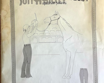 SuitAbility 2081 Saddle Suit Jodhpur's Pattern Schooling Jods Flared Leg High Waist Riding Pants Womens Sewing Pattern Waist 22 - 40 UNCUT