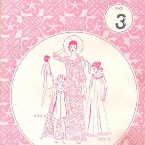 Patterns Pacifica 310 1970s Ring Collar Dress Pattern in Two Lengths  Womens Vintage Sewing Pattern Size 3 Bust 30 Uncut