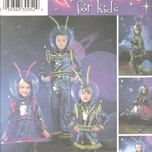 Simplicity 3661 2796 Childs Outer Space Costume Pattern Boys Girls Toddler Kellie Anderson Sewing Pattern Size 3 4 5 6 7 8 Chest 22-27 UNCUT