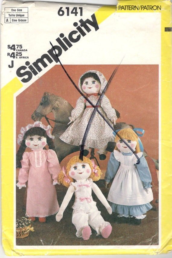 simplicity stuffed doll patterns