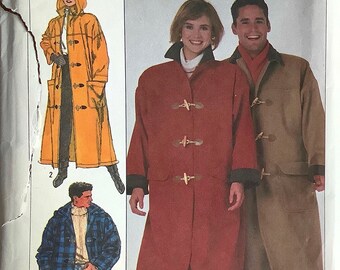 Simplicity 8312 1980s Duffle Coat Pattern 3 Lengths Detachable