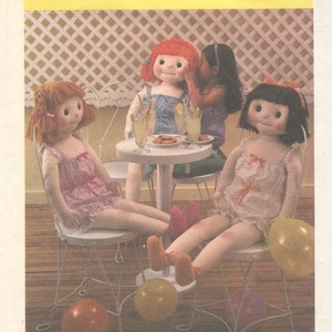 1980s Simplicity 6695 Life Size Doll and Clothes Pattern 42 Inches Romper Slippers  Vintage Soft Toy Rag Doll Sewing Pattern UNCUT