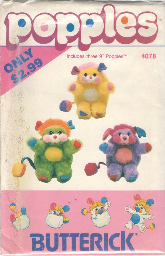 butterick stuffed animal patterns